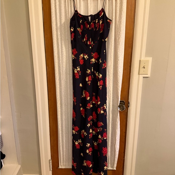 Favorite Daughter Navy and Red Floral Maxi Dress - Picture 3 of 5